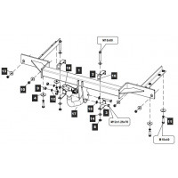 Фаркоп BALTEX на CHEVROLET Cruze 2009–2011  Арт. 04.2660.12 (седан)